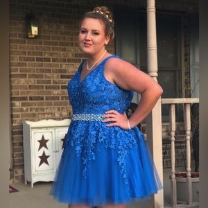 Blue Jovani hoco/formal dress size 18